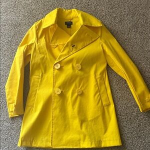 Polo Ralph Lauren Yellow Long Sleeve Full Light Rain Jacket L